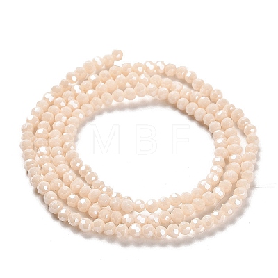 Electroplate Opaque Glass Beads Strands LS-EGLA-A035-P3mm-A05-1