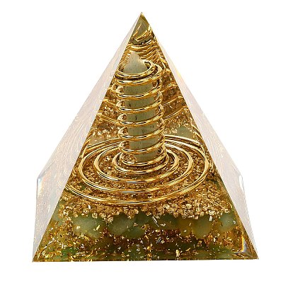 Orgonite Pyramid Resin Energy Generators DJEW-C019-01F-1