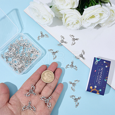 40Pcs Tibetan Style Alloy Chandelier Components FIND-SC0023-76-1
