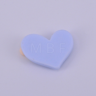 Opaque Resin Cabochon RESI-WH0009-04-1