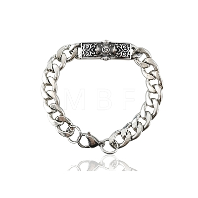 Stainless Steel Chain Bracelet PW-WG42FB0-01-1