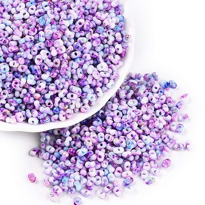 Baking Paint Glass Seed Beads SEED-C003-01K-1