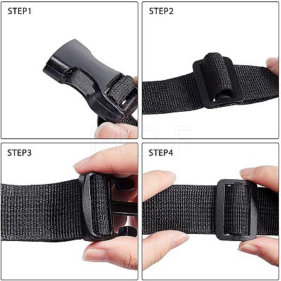 Plastic Adjustable Quick Side Release Buckles & Buckle Clasps KY-NB0001-11-1