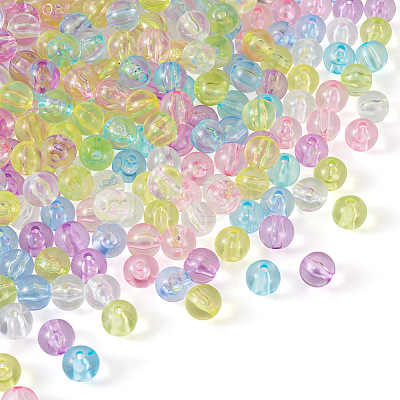 Cheriswelry 560Pcs 7 Colors Transparent Acrylic Beads MACR-CW0001-10-1