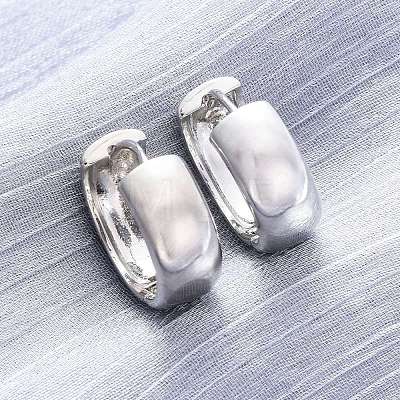 Brass Hoop Earrings EJEW-Q015-21A-P-1