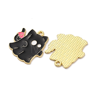 Halloween Alloy Enamel Pendants STAS-I354-01G-F-1