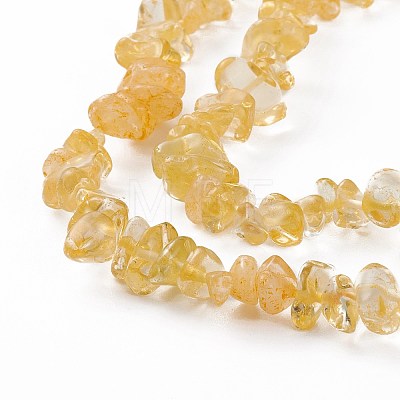 Heated Natural Citrine Beads Strands X-G-L555-06-1