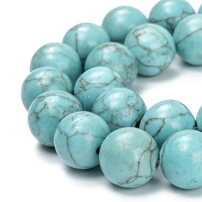 Synthetic Turquoise Beads Strands G-C180-02D-1