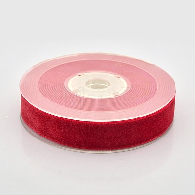 Polyester Velvet Ribbon for Gift Packing and Festival Decoration SRIB-M001-19mm-235-1