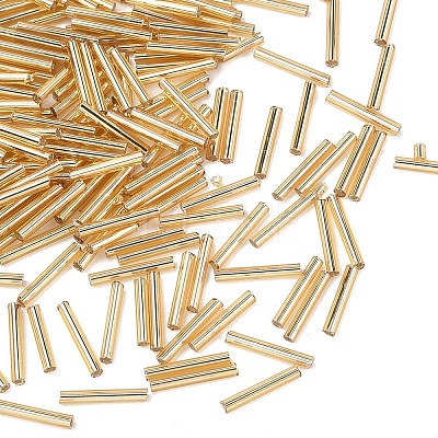 10G Glass Bugle Beads SEED-YW0003-01B-1