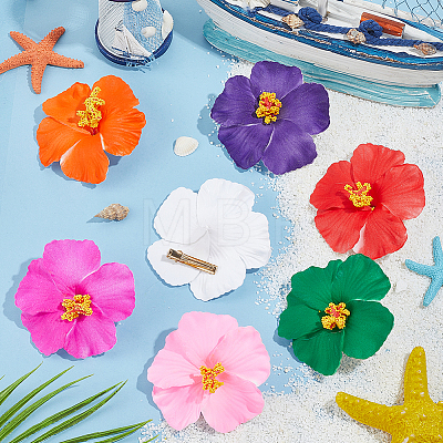 9Pcs 9 Colors Flower EVA Alligator Hair Accessories PHAR-PH0001-25-1