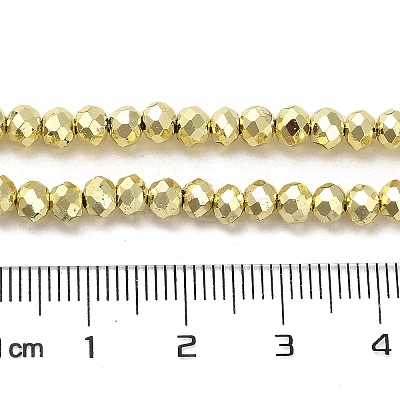 Electroplate Glass Beads Strands EGLA-D030-15B-03-1
