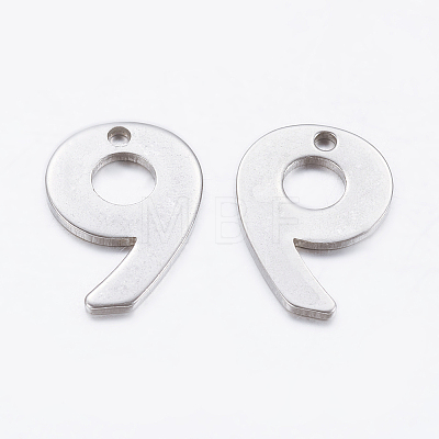 Tarnish Resistant 201 Stainless Steel Pendants STAS-F128-01P-9-1-1