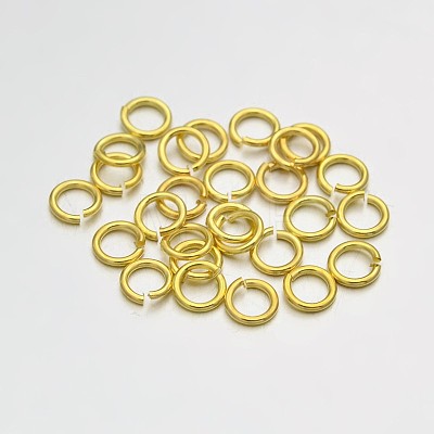Brass Open Jump Rings LS-KK-E647-17G-4mm-1