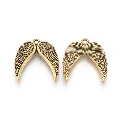 Tibetan Style Alloy Pendants TIBEP-15388-AG-RS-1