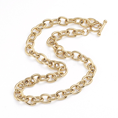 304 Stainless Steel Cable Chains Necklaces X-NJEW-L173-010-G-1