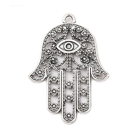 Tibetan Style Alloy Pendants TIBEP-ZN60334-AS-FF-1