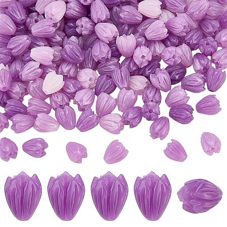 150Pcs Opaque Resin Beads RESI-PH0002-76A-1