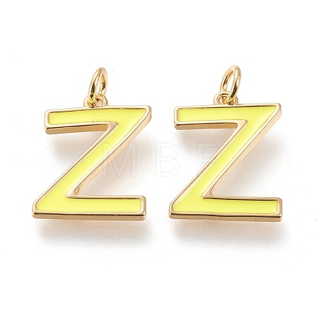 Brass Enamel Pendants KK-R139-02Z-1