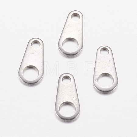Tarnish Resistant 201 Stainless Steel Chain Tabs STAS-F149-16P-C-1