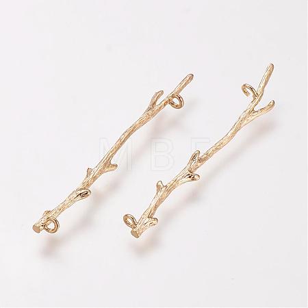 Brass Links connectors KK-T014-76G-1