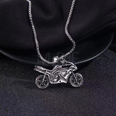Motorcycle Alloy Pendant Necklace FS-WGFC55A-05-1