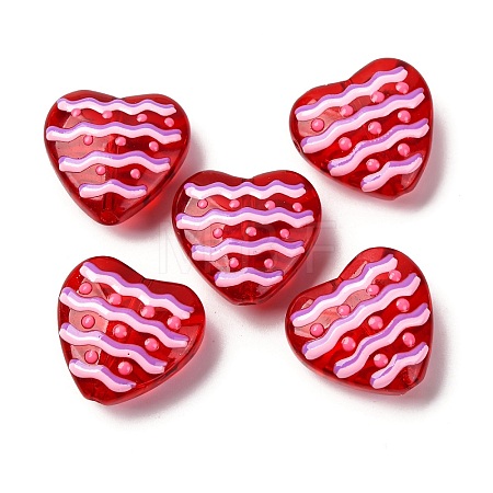 Glass Enamel Beads GLAA-Q125-01A-04-1