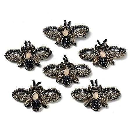 Bee Shape Felt Sew on Ornament Accessories LS-PATC-XCP0001-04-1