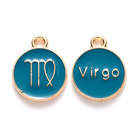 Alloy Enamel Pendants ENAM-S124-01B-05B-1