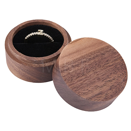 1-Slot Wood Ring Storage Boxes with Velvet Inside CON-CL0001-28B-1