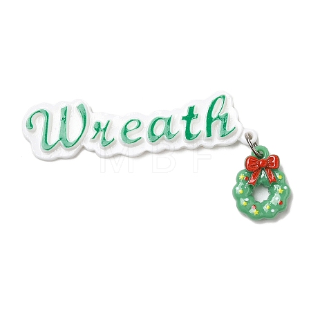 Christmas Theme Opaque Resin Cabochons CRES-D011-01B-1