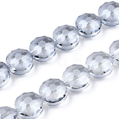Electroplate Glass Beads Strands EGLA-Q084-12mm-11-1