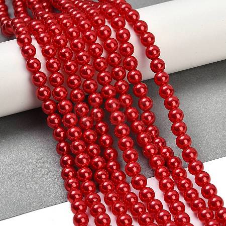 ABS Plastic Imitation Pearl Round Beads MACR-S789-8mm-14-1
