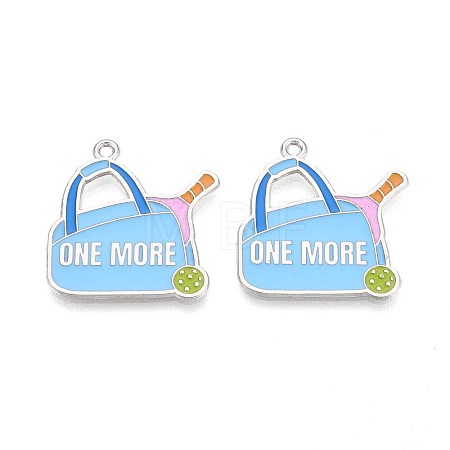 Alloy Enamel Sports Pendants ENAM-T022-64P-1