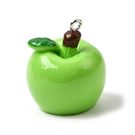 Opaque Resin Pendants RESI-B040-01A-1