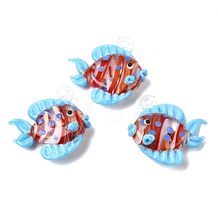 Handmade Lampwork Pendants LAMP-B035-01A-03-1