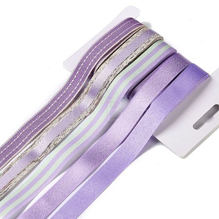 Polyester & Polycotton Ribbons Sets SRIB-P022-01D-10-1
