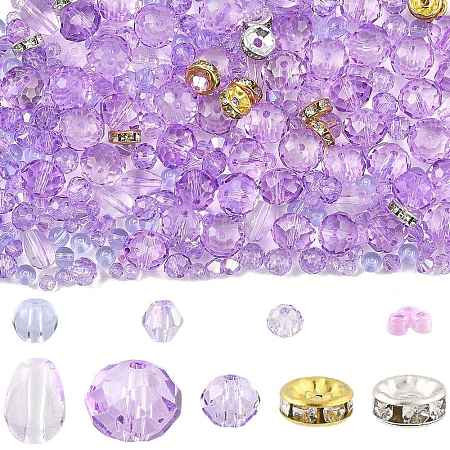 Baking Paint & Transparent Glass Beads DIY-FS0010-57-1