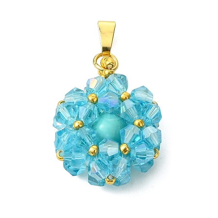 Glass Pendants PALLOY-MZ01346-03-1