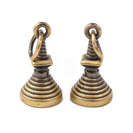 Brass Pendants KK-CBA25B2-01A-AB-1