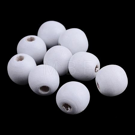 Dyed Natural Wood Beads WOOD-S662-9x10mm-13-1