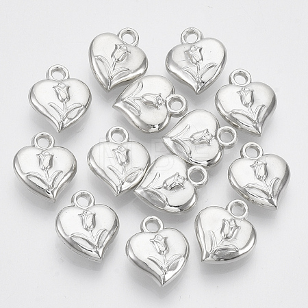 Plating ABS Plastic Pendants X-KY-N007-09-1
