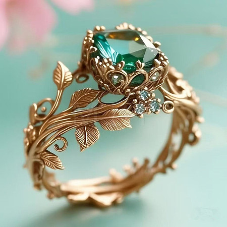 Zinc Alloy & Rhinestone Finger Rings FS-WG73E81-01-1
