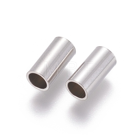 Tarnish Resistant 304 Stainless Steel Tube Beads STAS-F205-03P-E-1