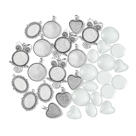 DIY Blank Tibetan Style Alloy Pendant Making Kit DIY-FS0005-79-1