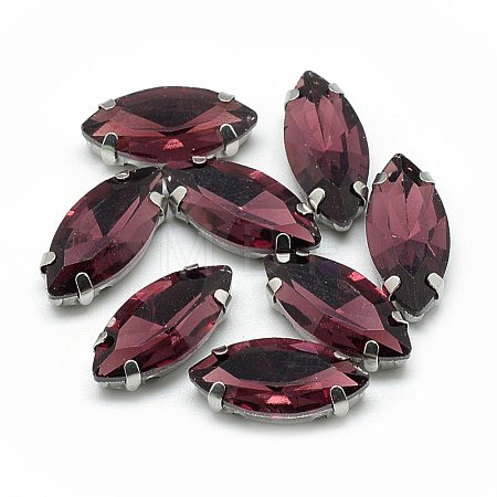 Sew on Rhinestone RGLA-T034-6x12mm-18-1