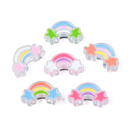 Transparent Acrylic Beads X-TACR-S117-15-1
