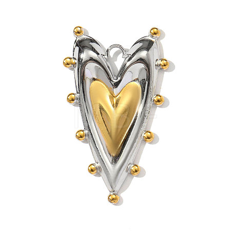 304 Stainless Steel Pendants STAS-OY002-75G-1