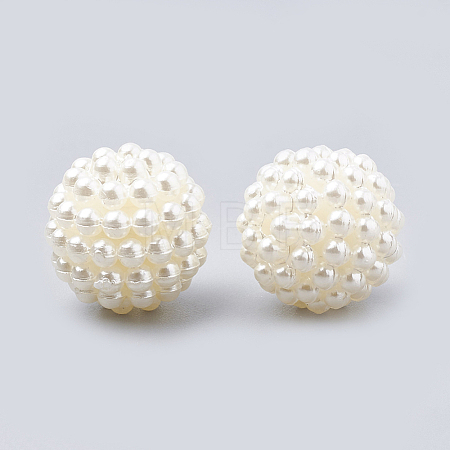 Imitation Pearl Acrylic Beads OACR-T004-12mm-21-B-1