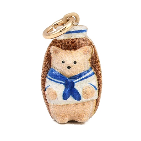 Brass Enamel Pendants KK-CBADA45-02G-02-1